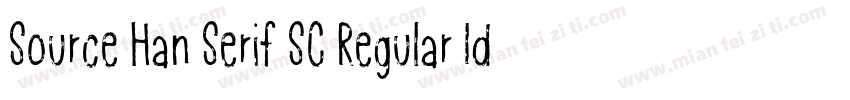 Source Han Serif SC Regular Identity H字体转换
